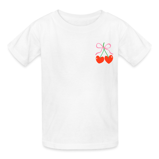 Kinder T-Shirt " Cherry Sweet" - Weiß