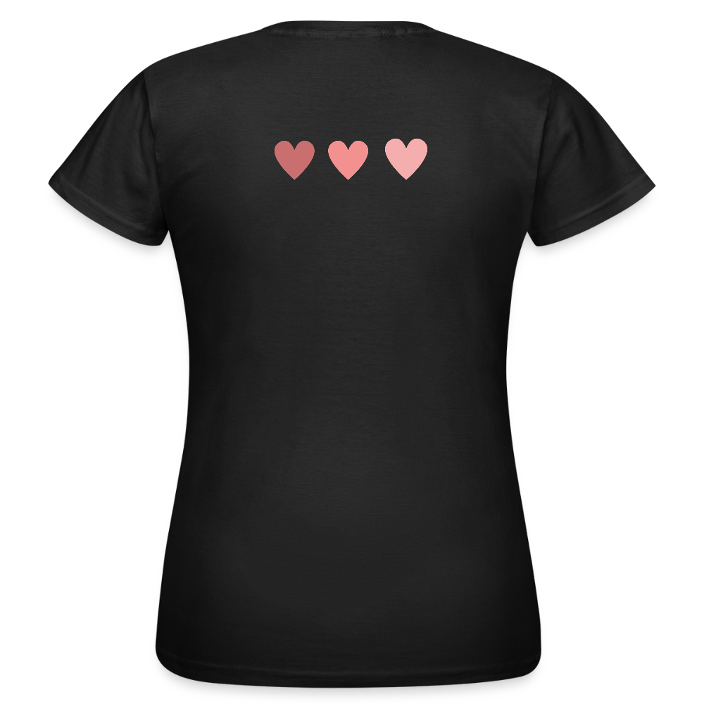 Women's T-Shirt Herz - black